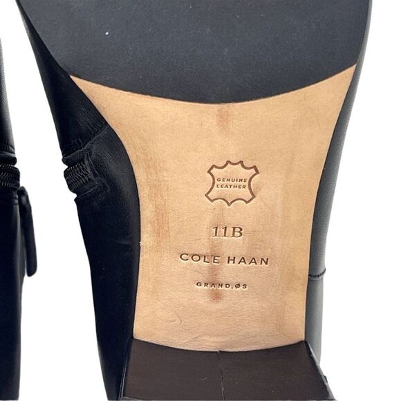 Cole Haan Grand Os Black, Leather Ankle Boots, Size 11B - Picture 11 of 15